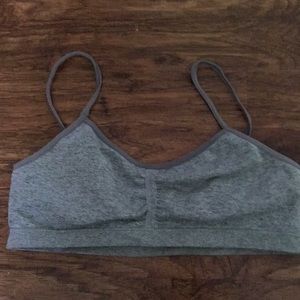 Grey kids/ teens sports bra